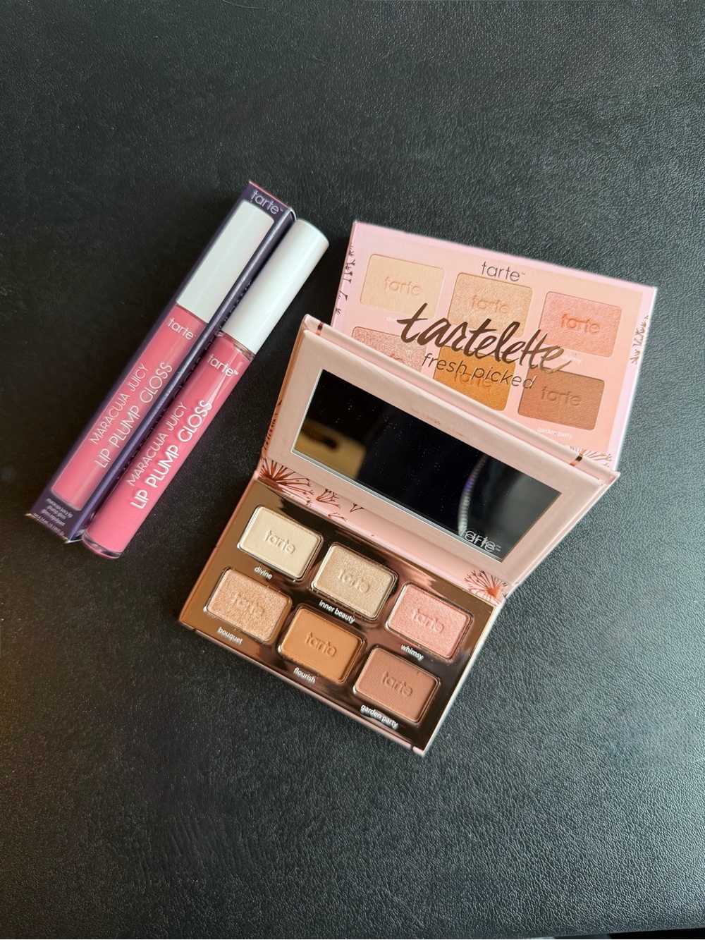 BNIB Tarte Bundle -  Tartelette Fresh Picked Eyeshadow Palette & Lip Plump Gloss - Picture 2 of 9